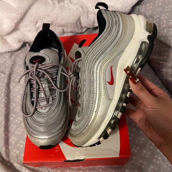 NIKE Air Max 97 OG QS GS 'Silver Bullet 2017 - Picture 1 of 7